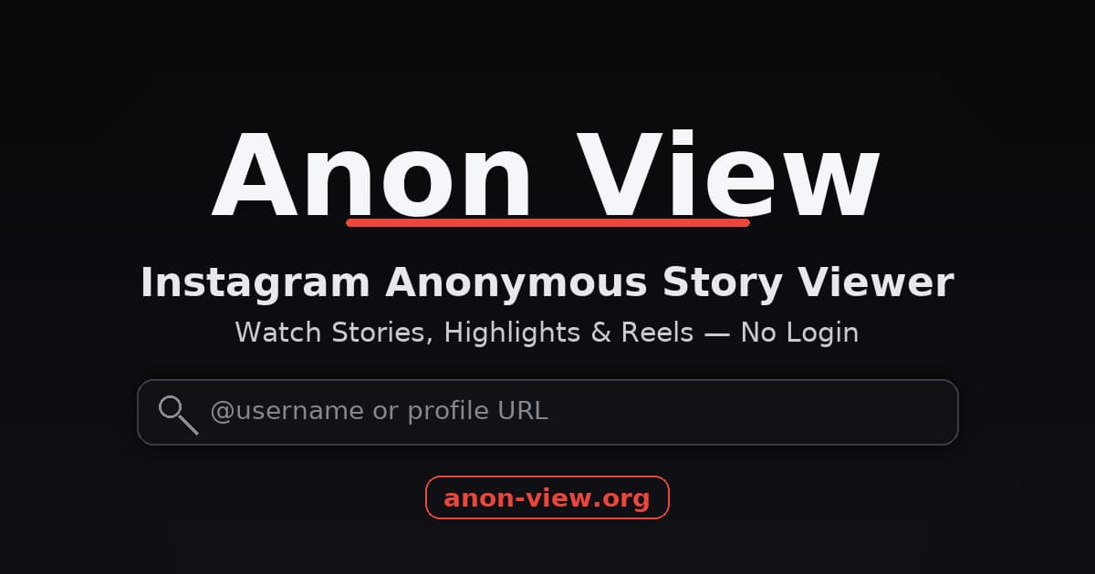 Anonymous. View Instagram Anonymous Story Viewer – Watch IG Stories Anonymously (No ...